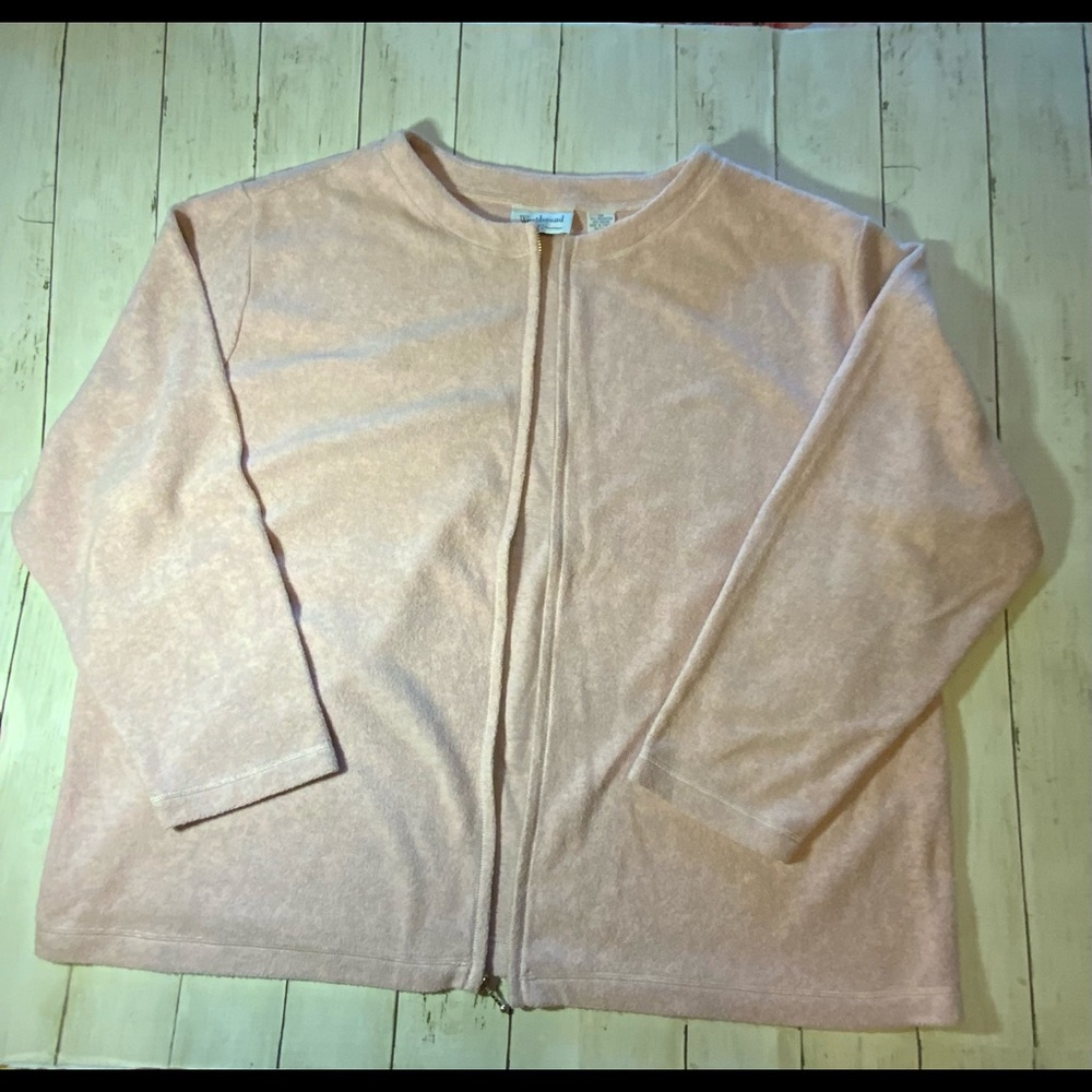 Westbound II Fleece Jacket, 3X, light pink NWOT